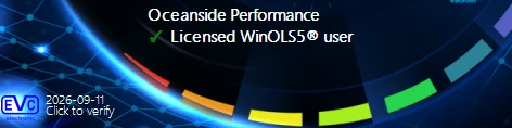 Lizenzabzeichen von EVC: Oceanside Performance ist registrierter WinOLS-5-Anwender